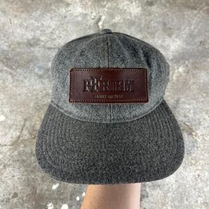 Grey and brown vintage wool PF Flyer cap